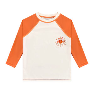 Recycled Fabric Boys UPF 50+ Swim Shirt Long Sleeve UV Rash Guard Youth Kids SPF Water Shirts for Beach Surf Tee