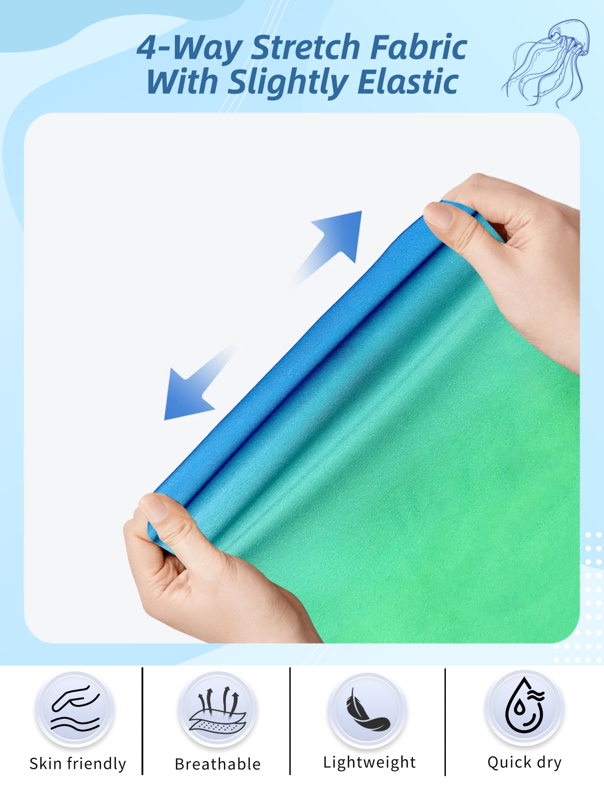 2T to 10 Years Boys Stretchy Swim Trunks Elastic Boardshort Bathing Suits Swim Shorts with Pockets - Image 3