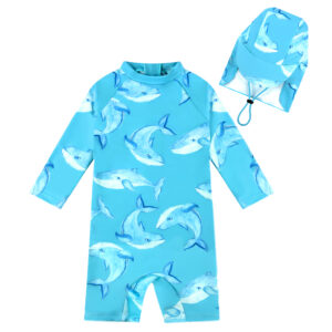 Baby Girl/Boy Swimsuit Toddler Rashguard Back Zipper UPF 50+ Infant Bathing Suit