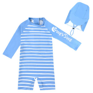 Baby Girl/Boy Swimsuit Toddler Rashguard Back Zipper UPF 50+ Infant Bathing Suit