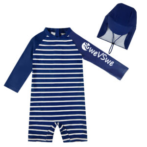 Baby Girl/Boy Swimsuit Toddler Rashguard Back Zipper UPF 50+ Infant Bathing Suit
