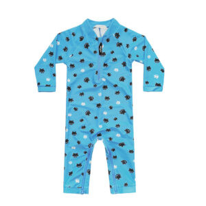 Toddler Boy Rash Guard Set Long Sleeve Baby Swimsuit Crotch Zipper UPF 50+ Bathing Suit Easy Diaper Changes