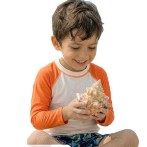 Eco-Friendly Recycled Fabric Boy Swim Shirts