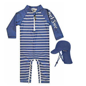 Baby Girl/Boy Swimsuit Toddler Rashguard With Hat Crotch Zipper UPF 50+ Infant Bathing Suit Easy Diapper Change