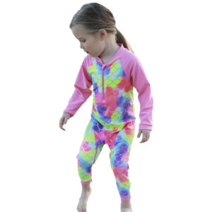 Toddler Boy Rash Guard Set Long Sleeve Baby Swimsuit Crotch Zipper UPF 50+ Bathing Suit Easy Diaper Changes