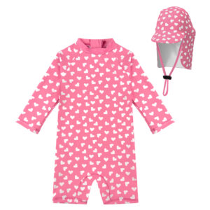 Baby Girl/Boy Swimsuit Toddler Rashguard Back Zipper UPF 50+ Infant Bathing Suit