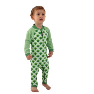 Toddler Boy Rash Guard Set Long Sleeve Baby Swimsuit Crotch Zipper UPF 50+ Bathing Suit Easy Diaper Changes